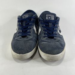 Converse All Star Low Top Unisex Shoes Size M 8/W 9.5 Navy White Suede
