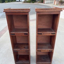 ► FREE Vintage Solid Wood Wine Display Rack (Set of 2)