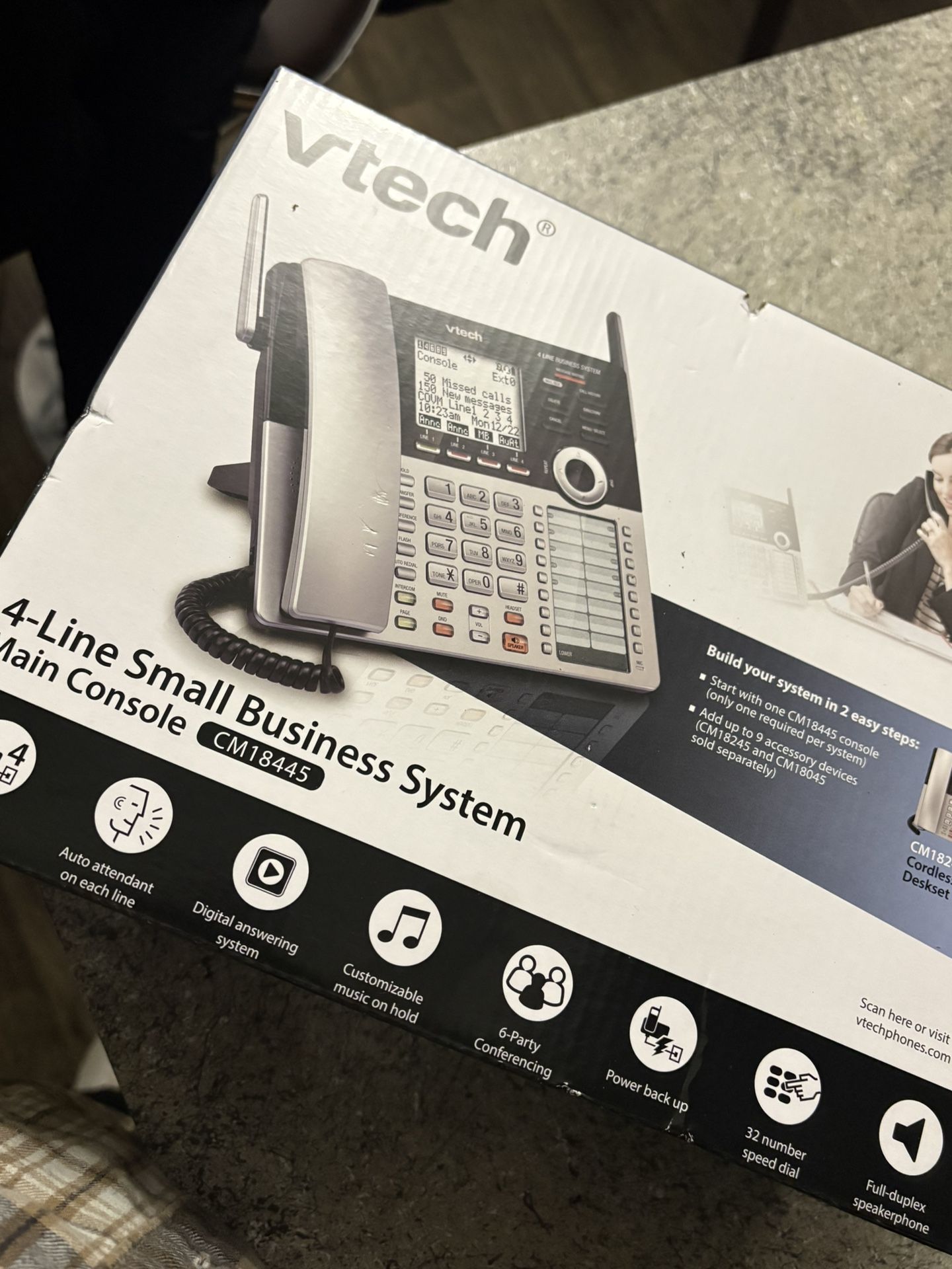 Vtech 4-Line Small Business System Main Console