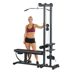 Iron master cable tower (lat pulldown and low row)