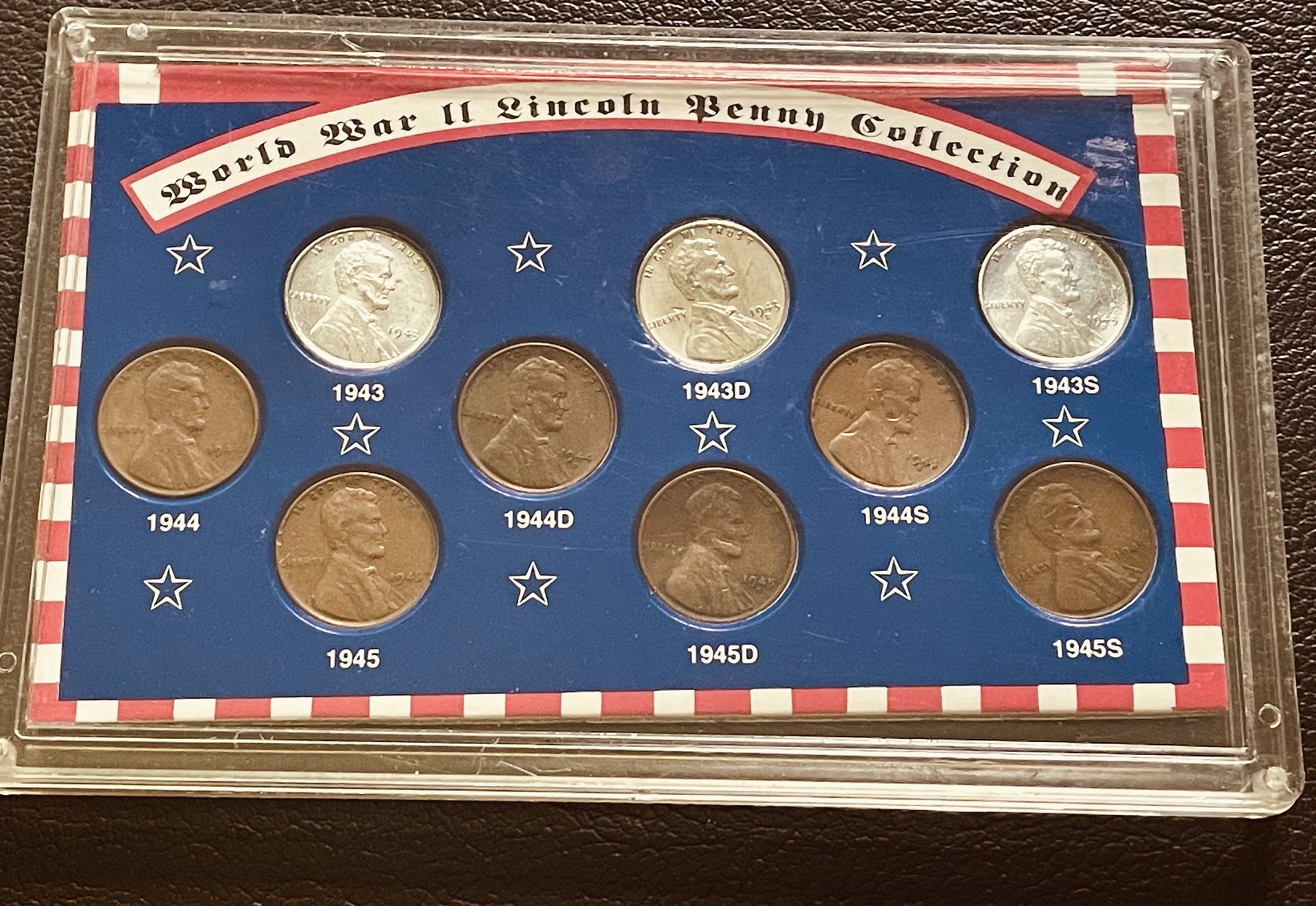 1 cents 1940-s USA coin Set , Collectible 
