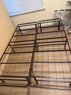 Metal platform bed frame