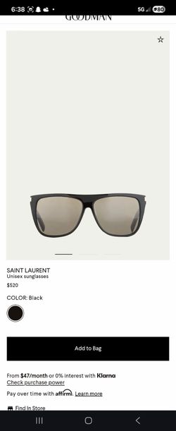 Saint Laurent unisex sunglasses