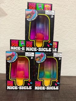 Nee Doh Nice-Sicle Squishy Toy – Lot of 3