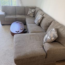 Very Comfortable Sofa With Coffee Table 