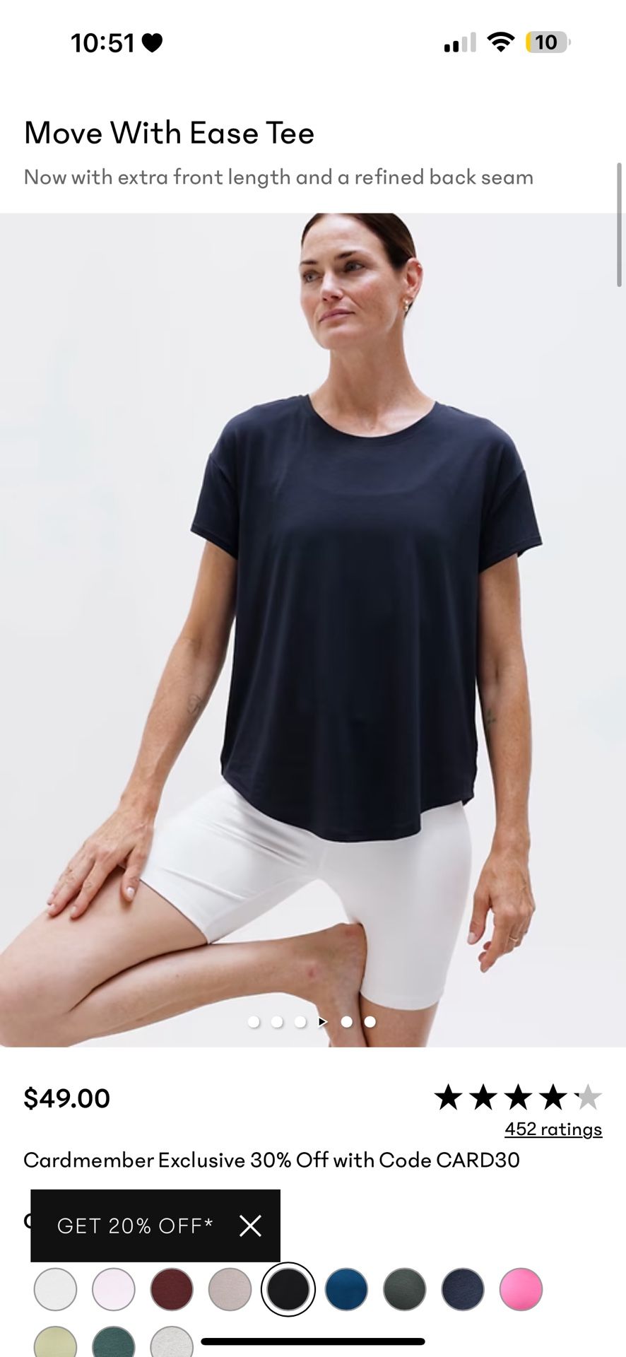 Black short sleeve tee #basics Atletica XS black