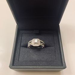 Vera Wang Love Collection 1CT. Princess Cut Bridal Set