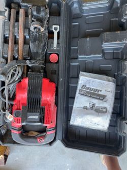 Bauer 35 LB Demolition Hammer Jackhammer with Case & Bits