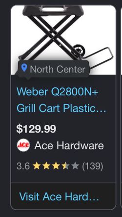 Used small Weber Grill with stand, cover