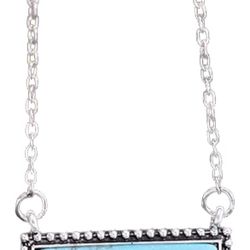 TURQUOISE BAR NECKLACE