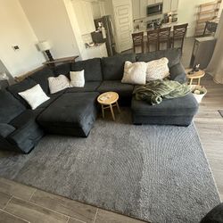 Gray Living Spaces Area Rug