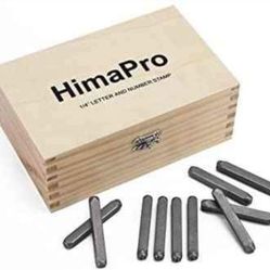 HimaPro Letter and Number Stamp Set 36pcs 40Cr Alloy Steel Metal Stamp Number & Letter Punch Set in