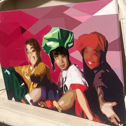 Hand Painted  TLC portrait 1 Of 1 Pop Art 