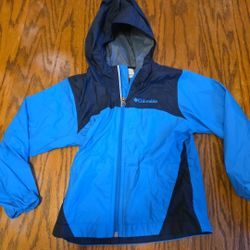 Columbia Child Glennaker Rain Jacket Youth Size Xxs 4/5 Blue Waterproof