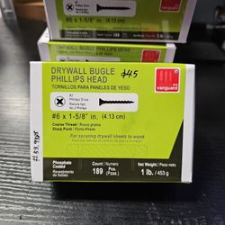 #6 x 1-1/4 in. #2 Phillips Bugle Head Drywall Screws 1 lb. Box