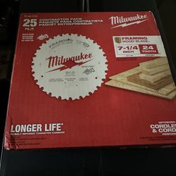 7-1/4 in. 24-Tooth Tungsten Carbide Wood Cutting Framing Circular Saw Blade (25-Pack 