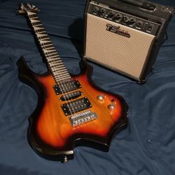 Electric Guitar with Amp