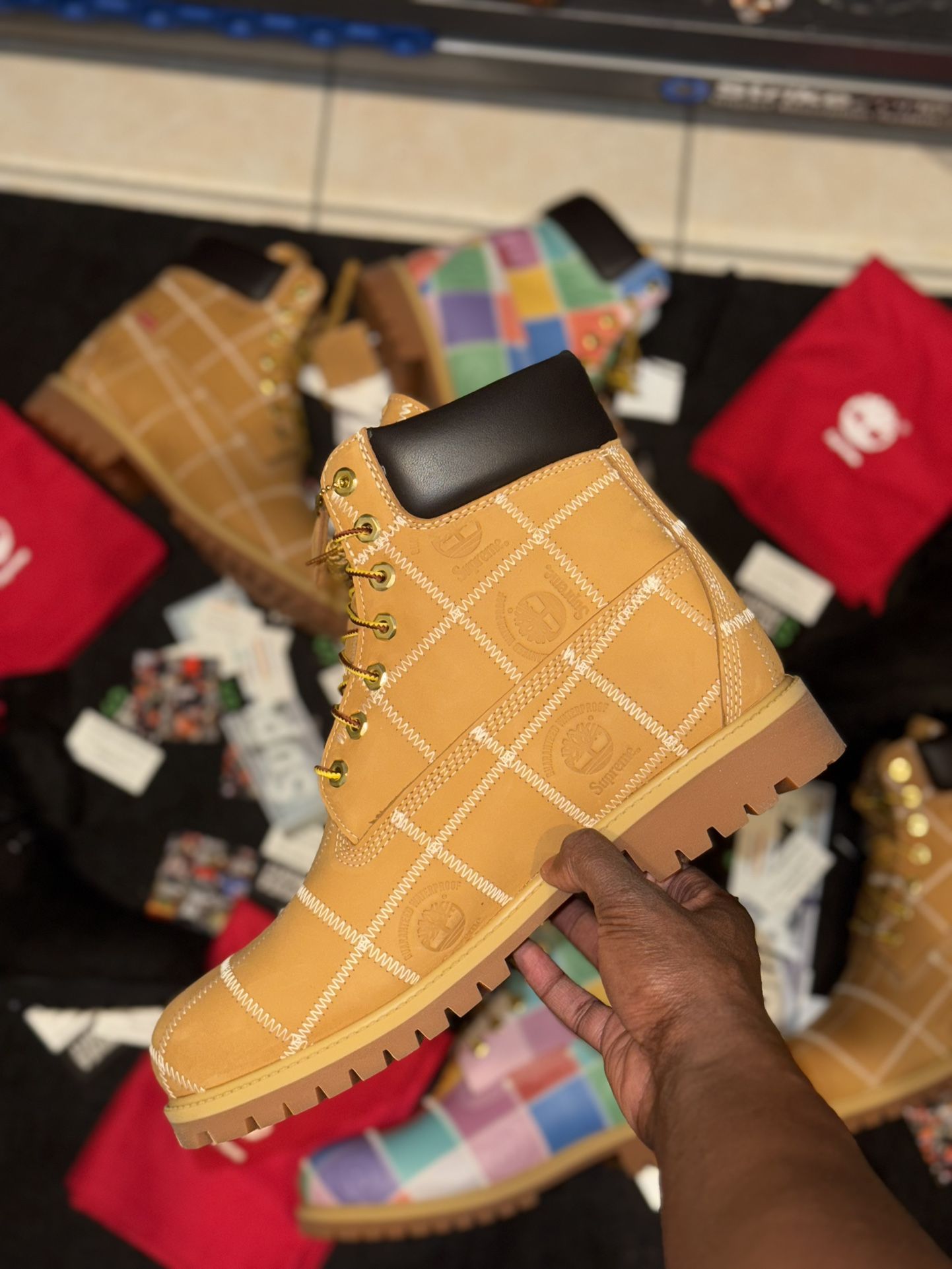 Supreme x Timberland Patchwork 6" Premium Collection (FW25) ✅