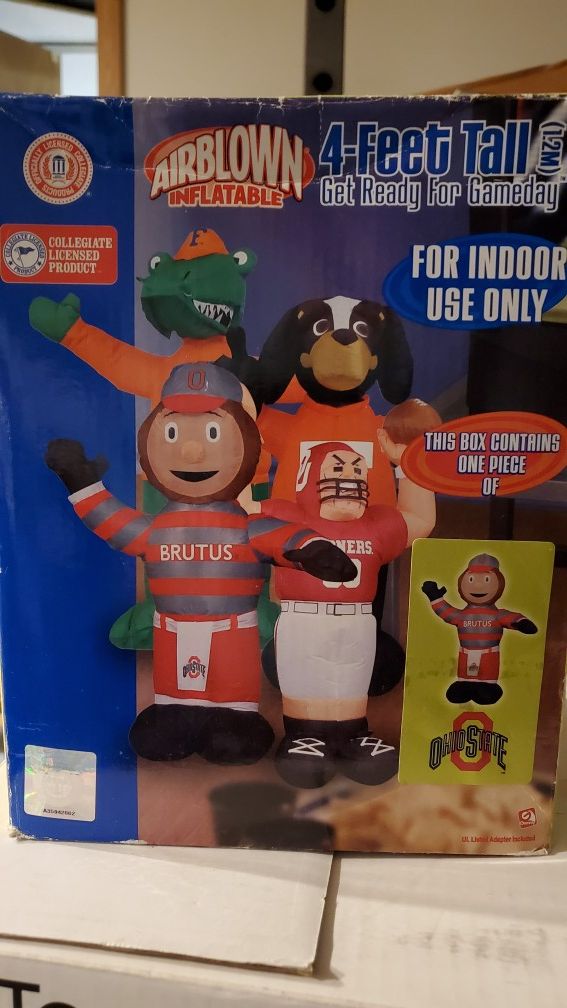 COLLECTABLE 4 FT TALL BRUTUS BUCKEYE INFLATABLE