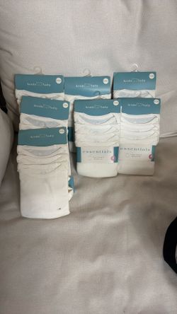 Brand New Plain White Baby Onesies 