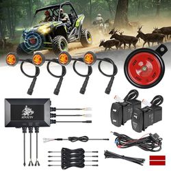 Roykaw UTV Turn Signal Kit with Horn, ATV Street Legal Kit