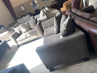 Fabric Sofas Set 