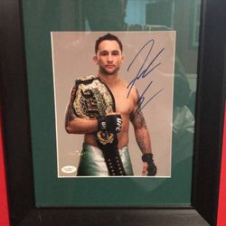Framed Frankie Edgar Autographed 16 3/4”x 13 3/4”