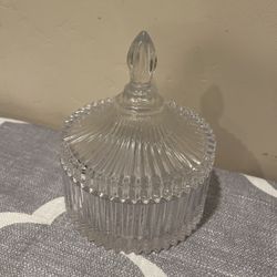 Vintage Glass Canister W/Lid.