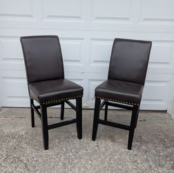 Leather Counter Height Chairs