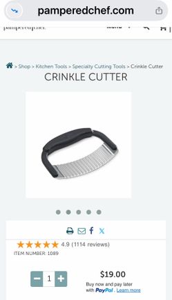 New Pampered Chef Crinkle Cutter