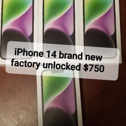 iPhone 14 Brand new Sealed Factory Unlocked 