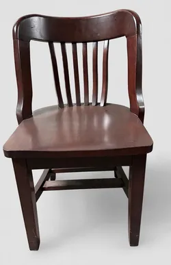 Set of 2 Solid Wood Dining Chairs – Commercial Grade, Dark Walnut