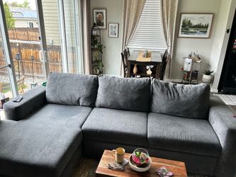 Grey couch from living Spaces