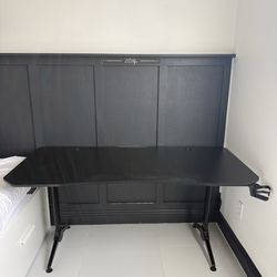 Black Gaming Desk/ Gaming Desk with Cable Organizer