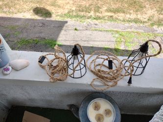 Two Nice Hanging Lights Both With 12ft Cords