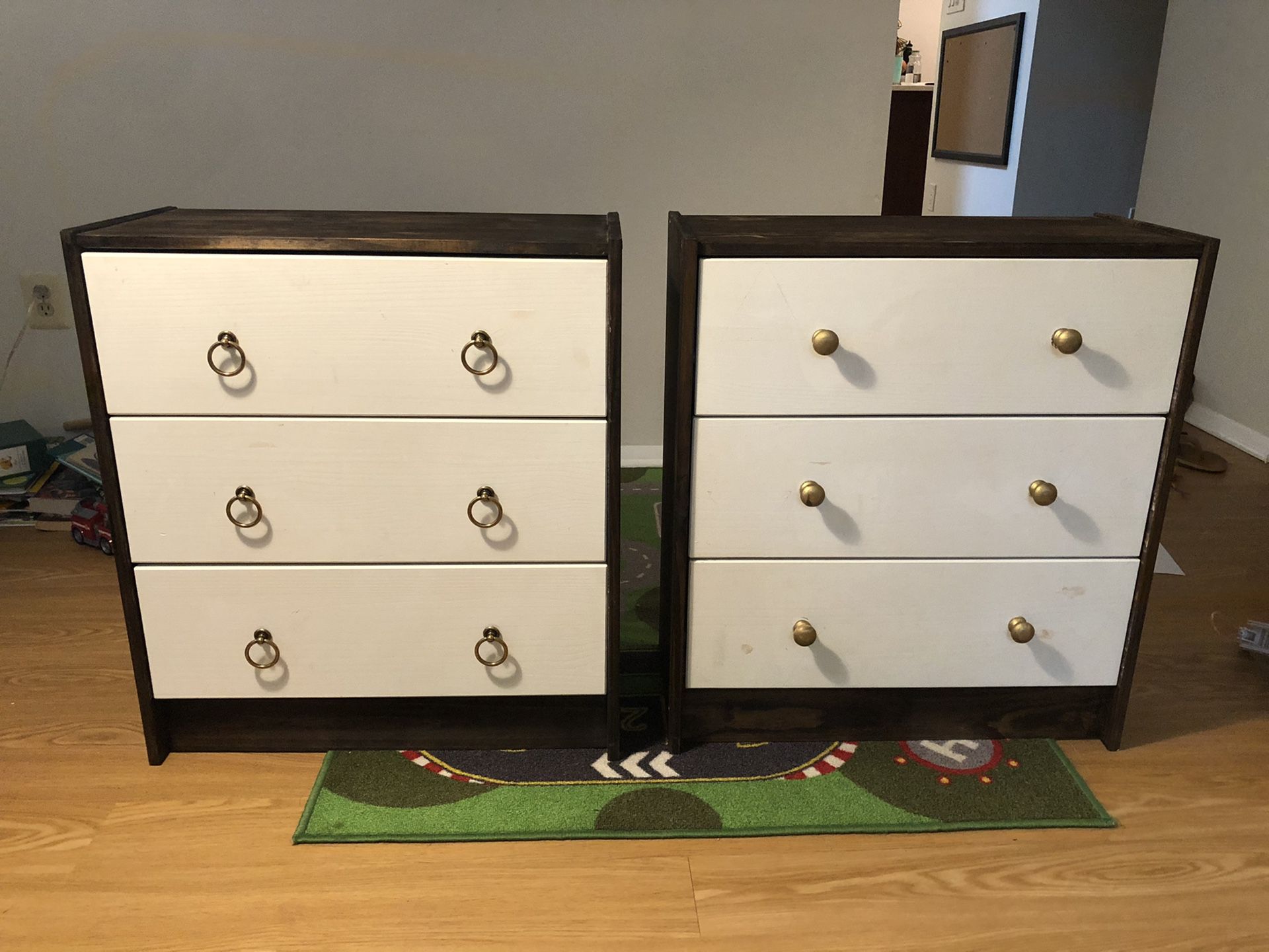 3 drawer dresser (set of 2)