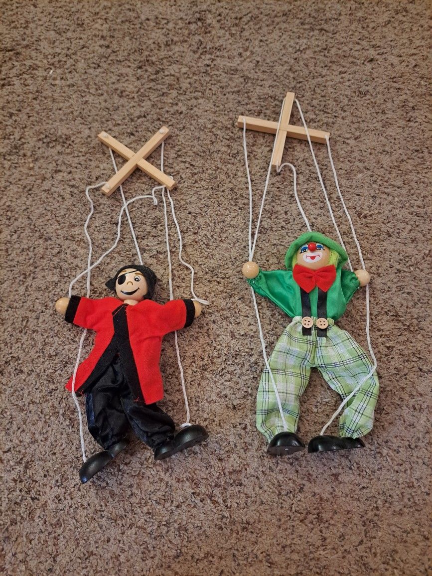 Wooden Marionette Puppets