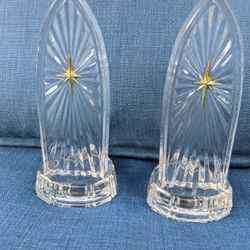 Set of 2 24% Lead Crystal Votive Candle Holder. Teleflora