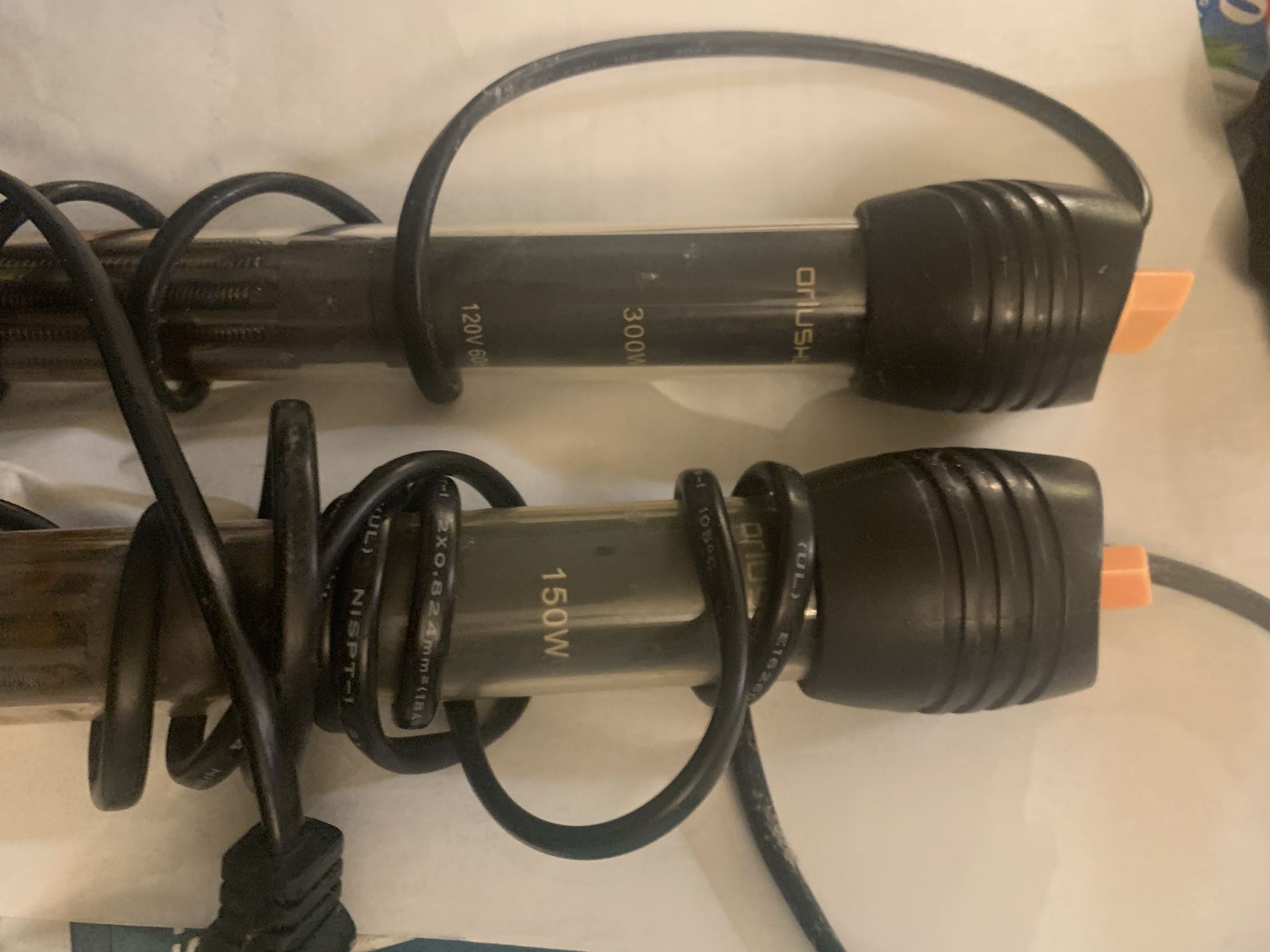 300 w & 150 W Aquarium Heaters 