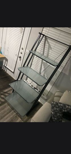 Tall  4  glass  shelf.,