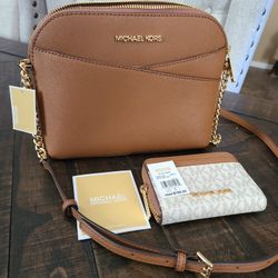 Michael  Kors Purse And  New  Wallet 
