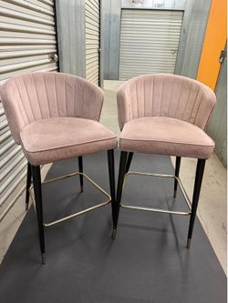 Pink velvet stools ( set of 2 ) in city of Van Nuys