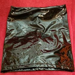 Black Patent Faux Leather Mini Skirt