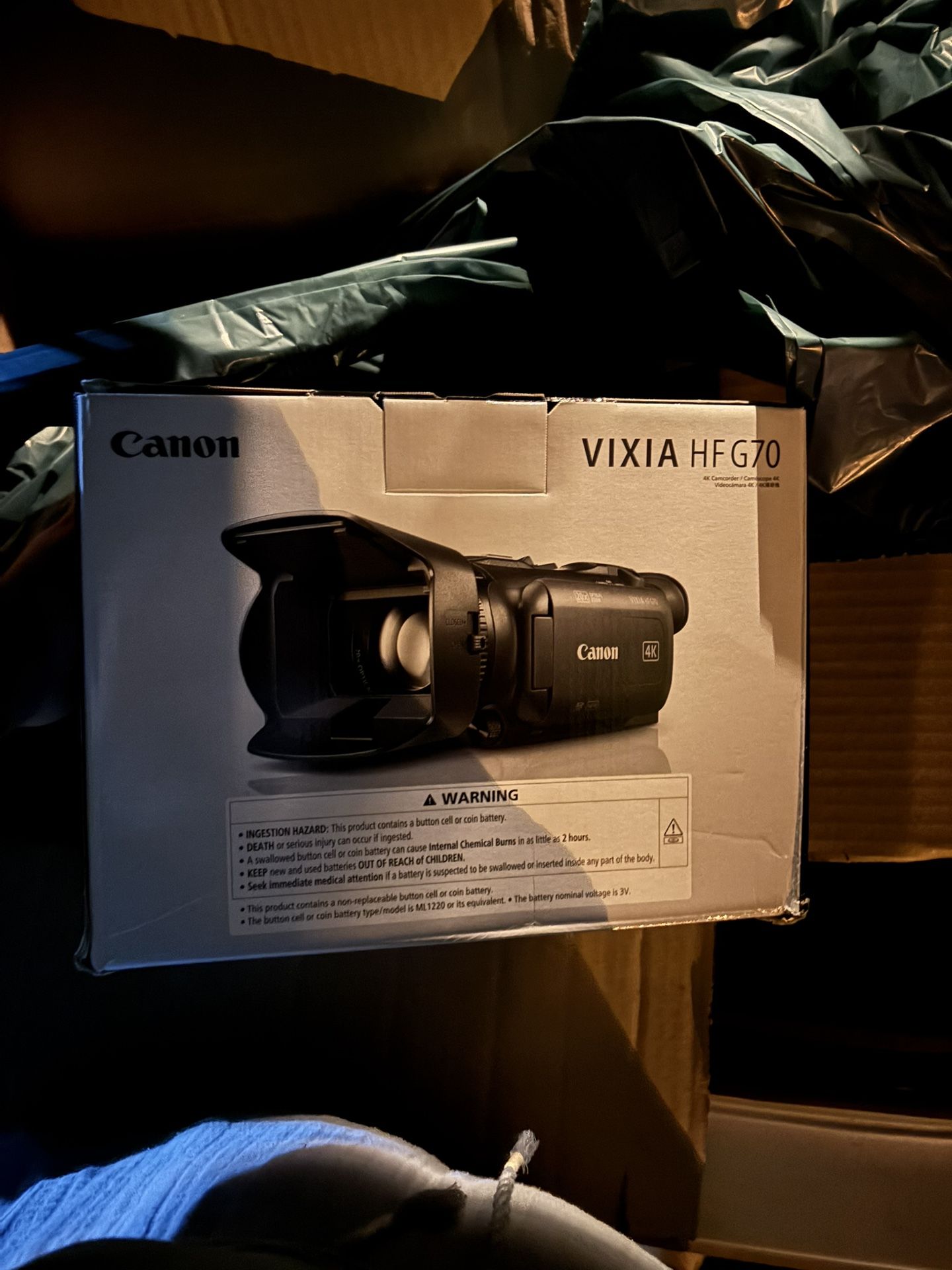Canon Vixia HF G70 (5734C002) 4K UHD Camcorder - Black