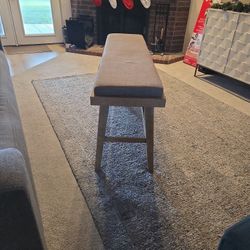 Yes It's Available Heavy Solid Wooden Bench, Cushioned