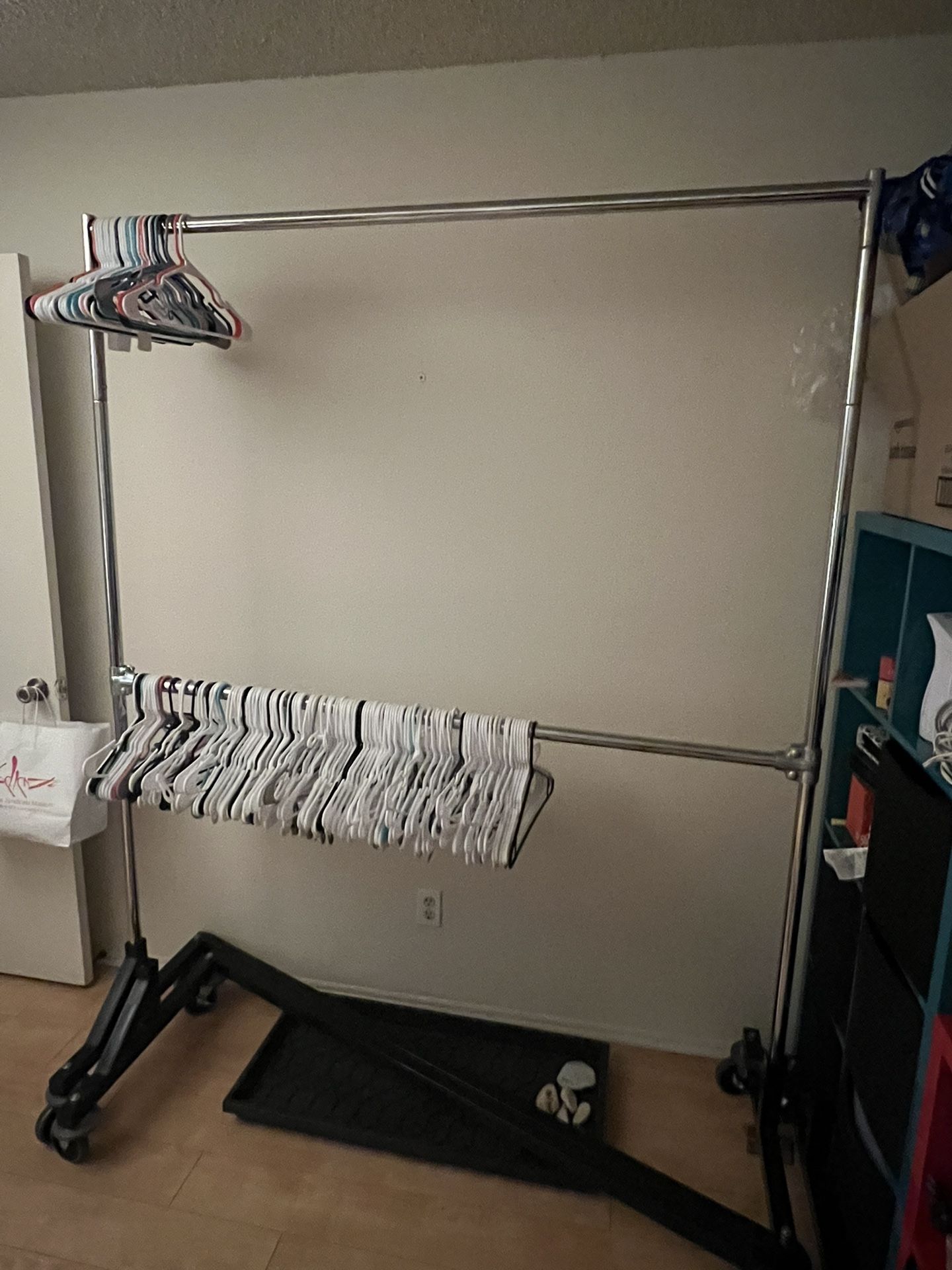 Industrial Commercial Double Clothes Rack