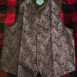 Chaleco Para Hombre de vestir con diseño medida mediana color morado con negro