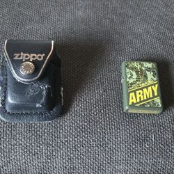 Zipper- US ARMY logo + carrying case