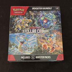 Pokemon TCG: Scarlet & Violet Stellar Crown Booster Bundle Box (6 Booster Packs)