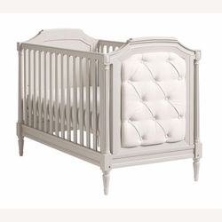 Pottery Barn Blythe 3-In-1 Upholstered Convertible Baby Crib White
